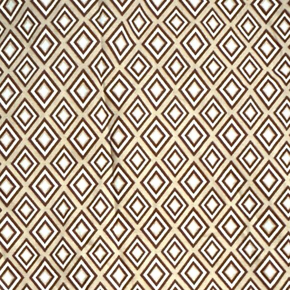 Abbott Elementary Men’s Western Shirt XL Beige Diamond Print Button Down $54 NWT - Picture 2 of 6